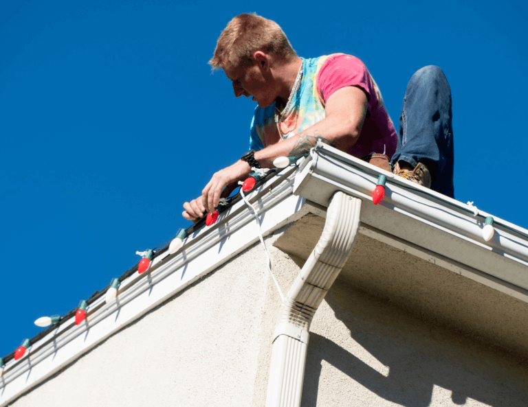 handyman near me installing Christmas lights