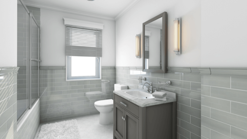 Worcester handyman bathroom remodeling project